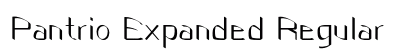 Pantrio Expanded Regular font free download