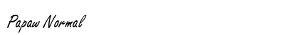 Papaw Normal Font Preview