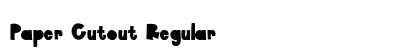 Paper Cutout Regular Font Preview
