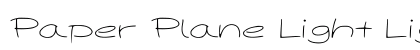 Paper Plane Light Font Preview Paper Plane Light Font Preview