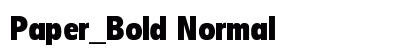 Paper_Bold Normal Font Preview Paper_Bold Normal Font Preview