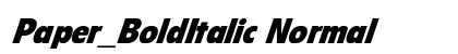 Paper_BoldItalic Normal Font Preview Paper_BoldItalic Normal Font Preview
