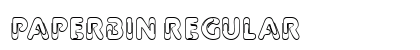 Paperbin Regular Font Preview Paperbin Regular Font Preview