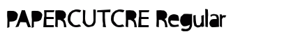PAPERCUTCRE Regular Font Preview