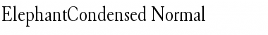 ElephantCondensed Normal Font