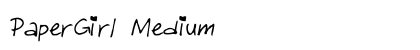 PaperGirl Medium Font Preview PaperGirl Medium Font Preview
