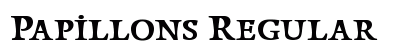 Papillons Regular Font Preview