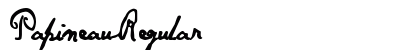 Papineau Regular Font Preview Papineau Regular Font Preview