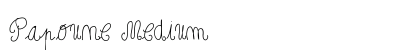Papoune Medium Font Preview Papoune Medium Font Preview