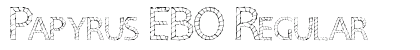 Papyrus EBO Regular Font Preview