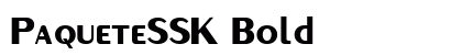PaqueteSSK Bold font free download