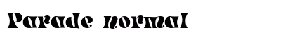 Parade normal font free download