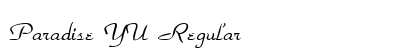 Paradise YU Regular font free download