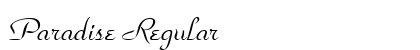 Paradise Regular font free download
