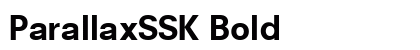 ParallaxSSK Bold font free download