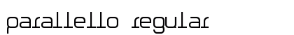 Parallello Regular Font Preview Parallello Regular Font Preview