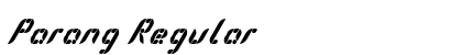Parang Regular Font Preview Parang Regular Font Preview