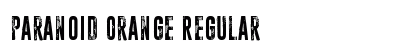 Paranoid Orange Regular Font Preview Paranoid Orange Regular Font Preview