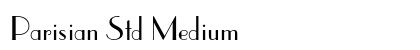 Parisian Std Medium font free download