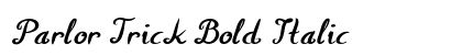 Parlor Trick Bold Italic font free download