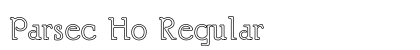 Parsec Ho Regular Font Preview