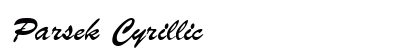 Parsek Cyrillic Font Preview