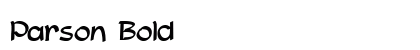 Parson Bold font free download