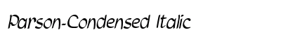 Parson-Condensed Italic font free download