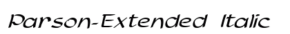 Parson-Extended Italic Preview