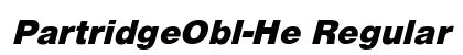 PartridgeObl-He Regular font free download