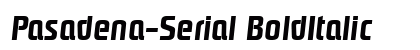 Pasadena-Serial BoldItalic Preview