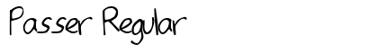Passer Regular font free download