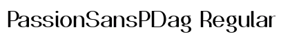 PassionSansPDag Regular font free download