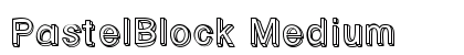 PastelBlock Medium font free download