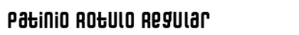 Patinio Rotulo Regular font free download