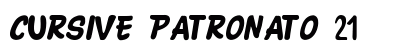 CURSIVE PATRONATO 21 Font Preview