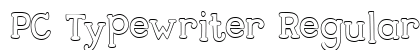 PC Typewriter Regular Font Preview