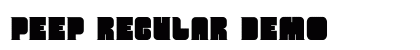 Peep Regular Demo font free download