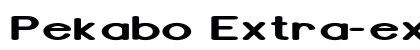 Pekabo Extra-expanded Bold Preview