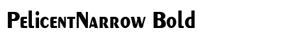 PelicentNarrow Bold Preview