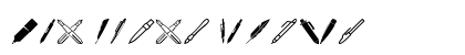 Pen Icons Regular Font Preview