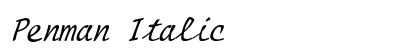 Penman Italic font free download