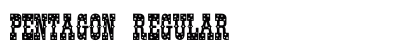 Pentagon Regular Font Pentagon Regular Font Preview