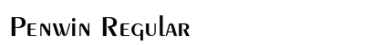 Penwin Regular Font Preview