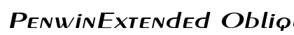PenwinExtended Oblique font free download