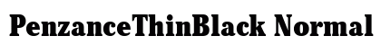 PenzanceThinBlack Normal font free download