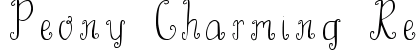 Peony Charming Regular Font Preview