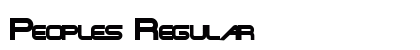 Peoples Regular font free download