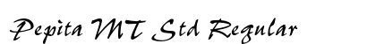 Pepita MT Std Regular Font Preview