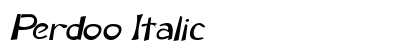 Perdoo Italic Preview